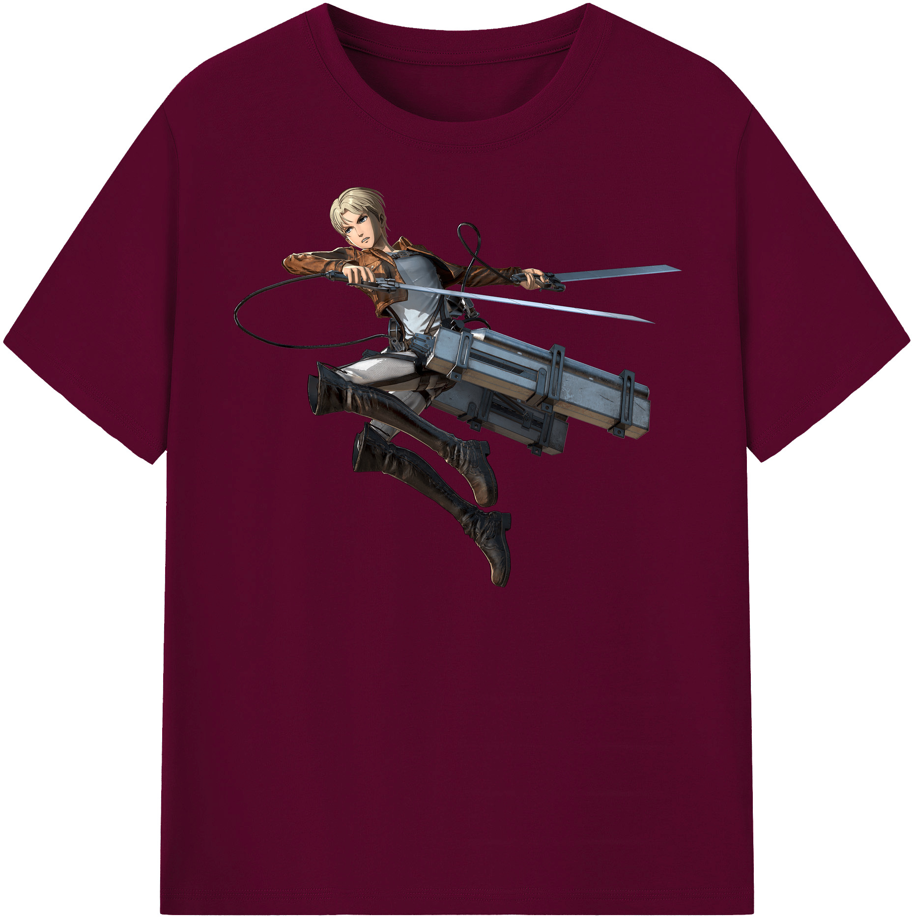 （画像用） 進撃の巨人 Attack on Titan レディースカジュアルプリントTシャツ（綿100％）
